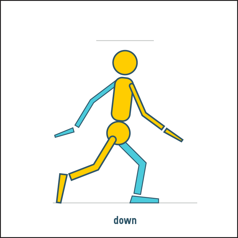 Down (2nd) pose reference